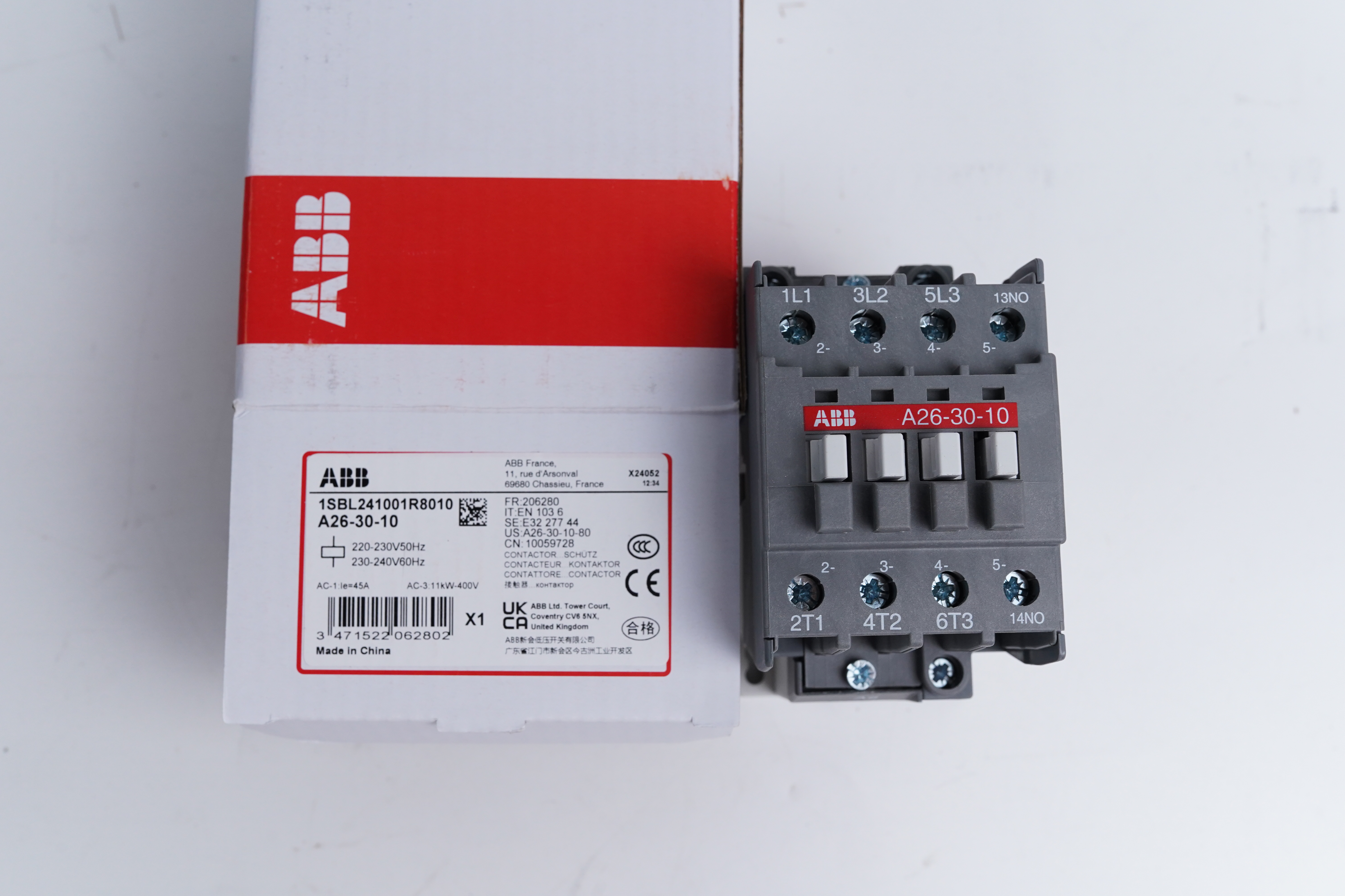 A26-30-10 * 220-230V 50Hz/230-240V 60Hz